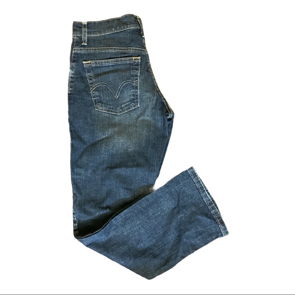 VTG Levi’s 550 Mom High Waist Wide Bootcut Denim Blue Jeans - Picture 5 of 7